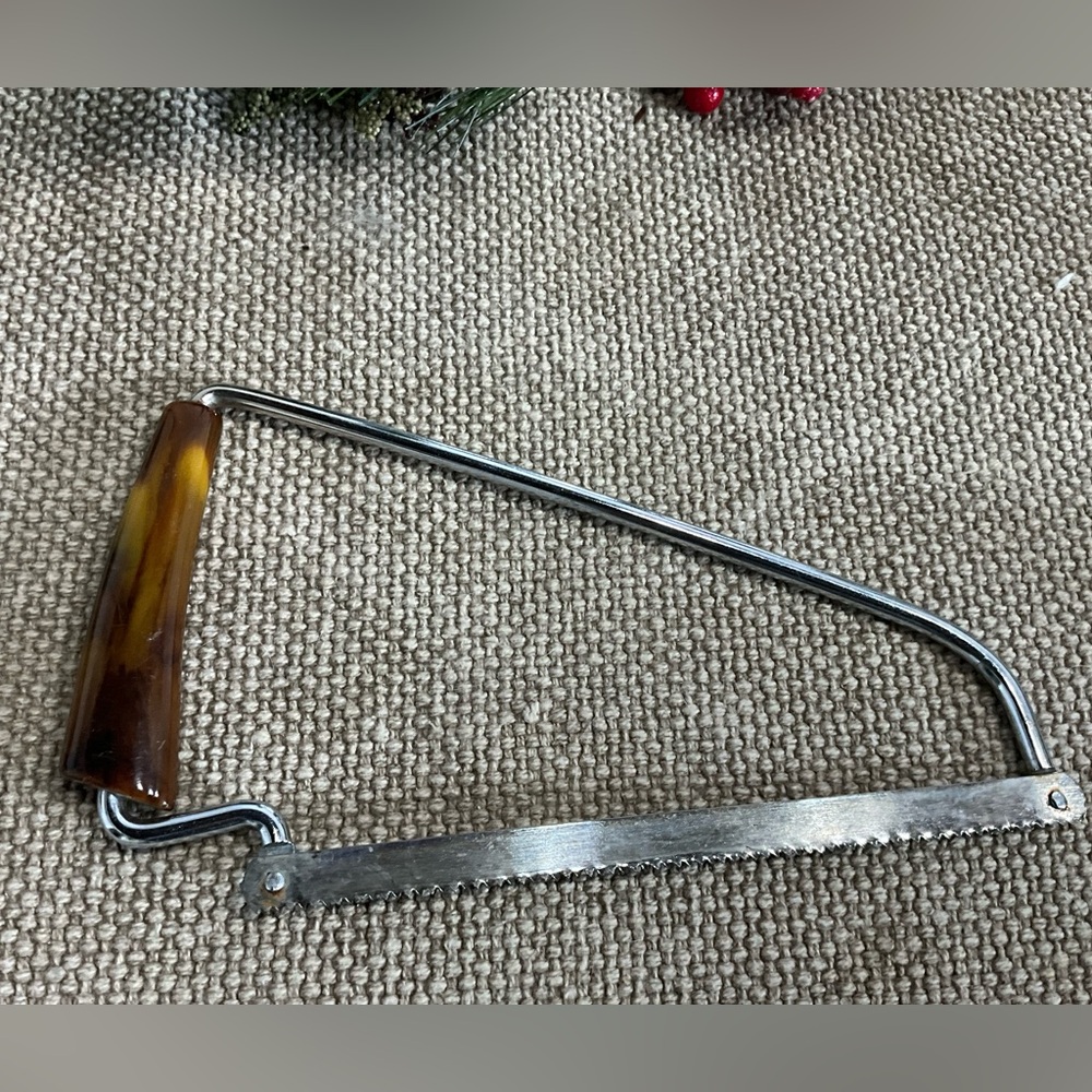 Vintage Bakelite Kitchen Bone Hack Saw MCM